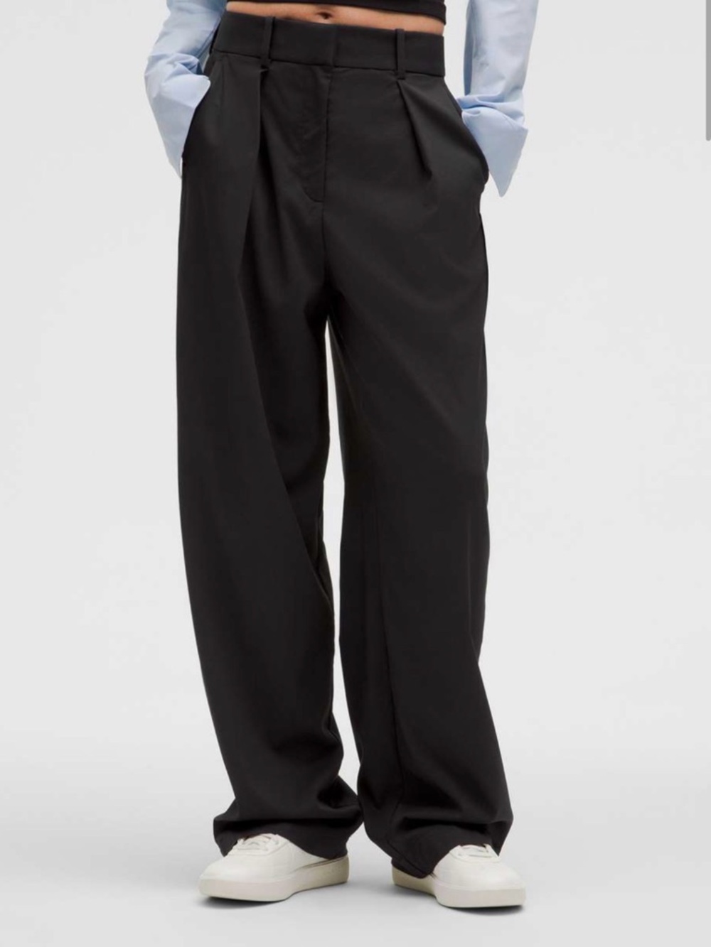 lululemon athletica Black Wide-Leg Trousers
